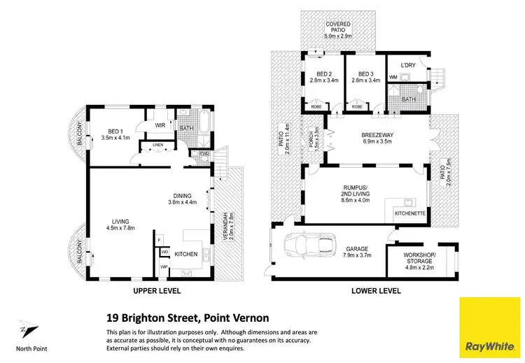 Floorplan of Homely house listing, 19 Brighton Street, Point Vernon QLD 4655