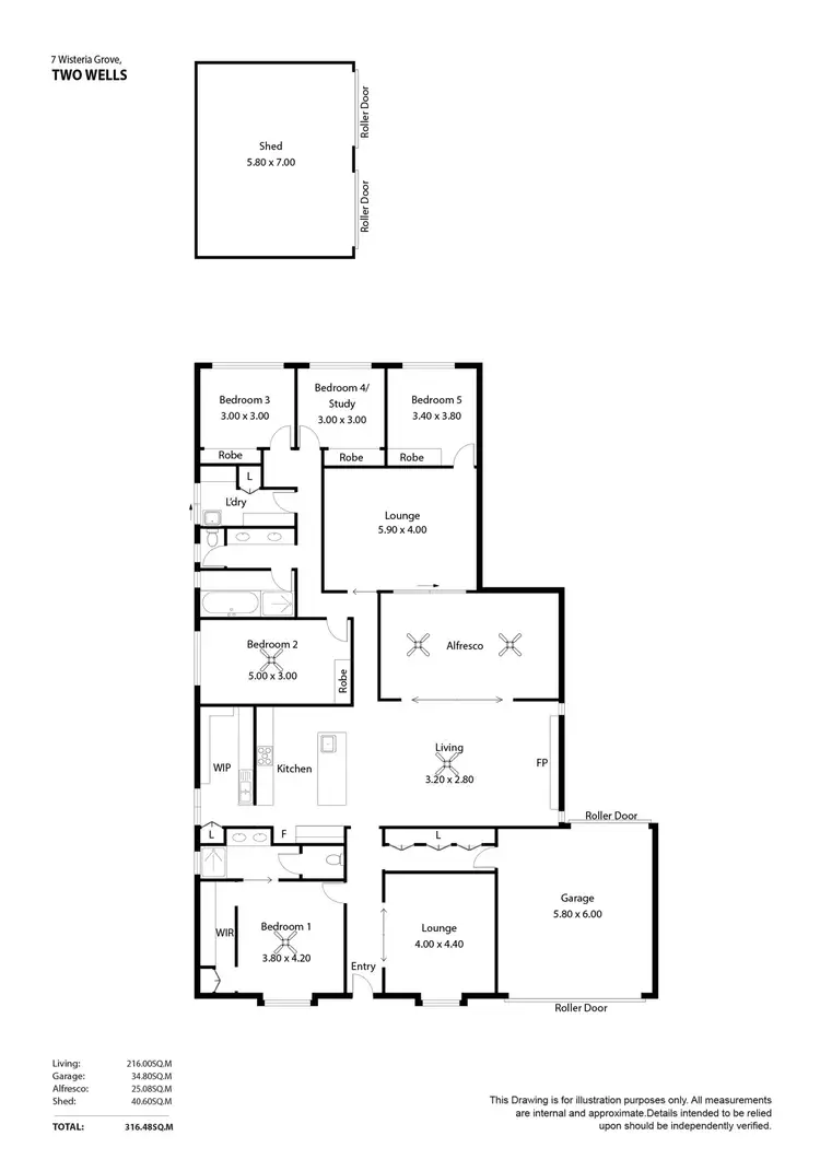Floorplan of Homely house listing, 7 Wisteria Grove, Two Wells SA 5501