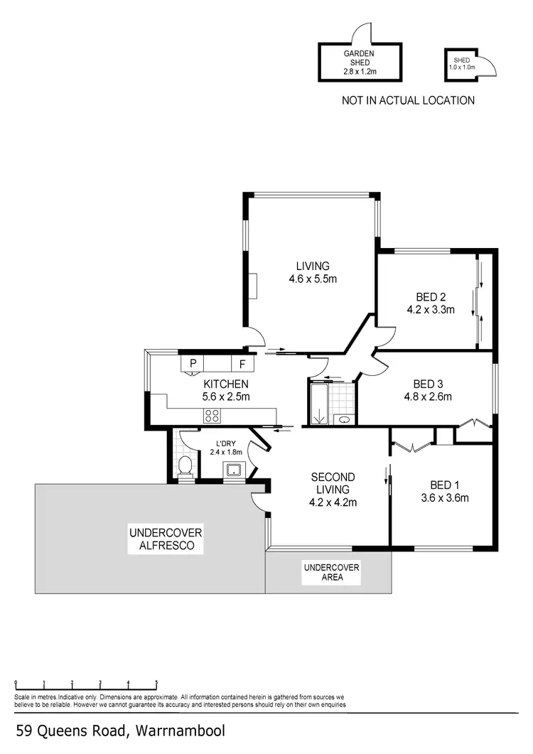 Floorplan of Homely house listing, 59 Queens Road, Warrnambool VIC 3280
