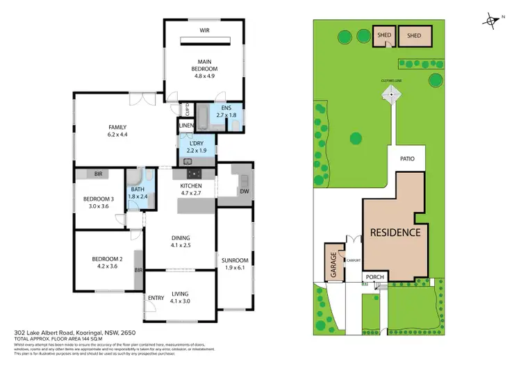 Floorplan of Homely house listing, 302 Lake Albert Road, Kooringal NSW 2650