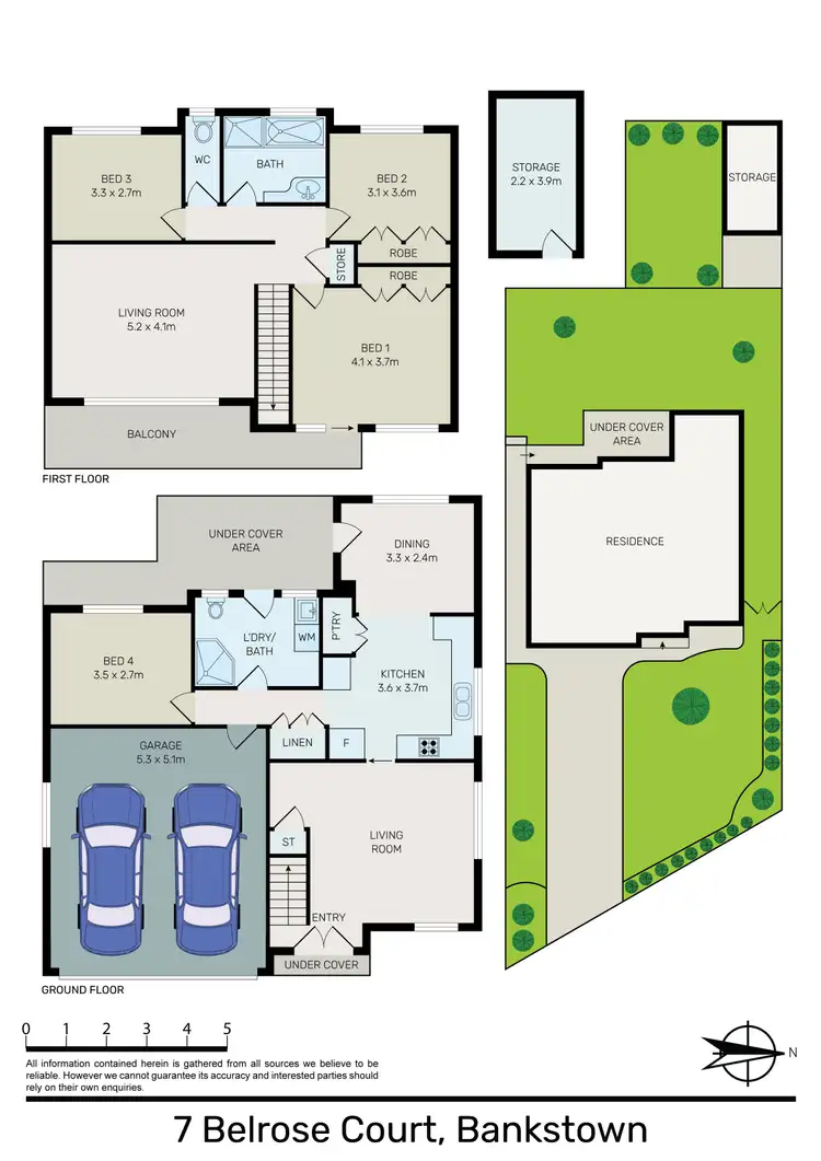 Floorplan of Homely house listing, 7 Belrose Court, Bankstown NSW 2200