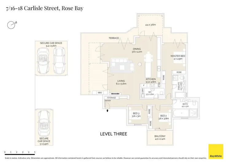 Floorplan of Homely apartment listing, 7/16-18 Carlisle Street, Rose Bay NSW 2029