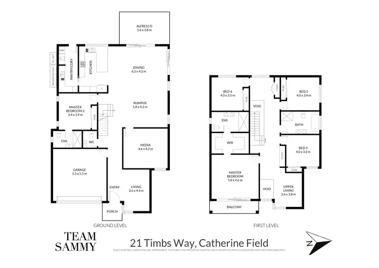 Floorplan of Homely house listing, 21 Timbs Way, Catherine Field NSW 2557