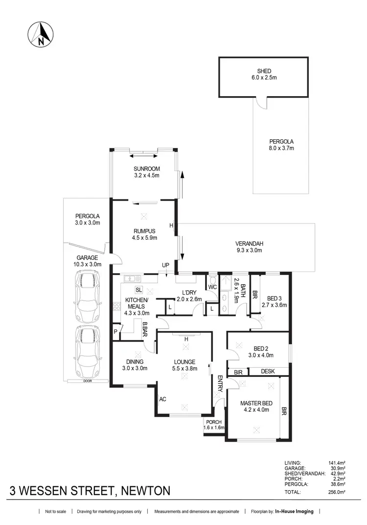 Floorplan of Homely house listing, 3 Wessen Street, Newton SA 5074