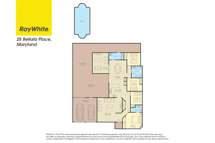 Floorplan of Homely house listing, 25 Bellata Place, Maryland NSW 2287