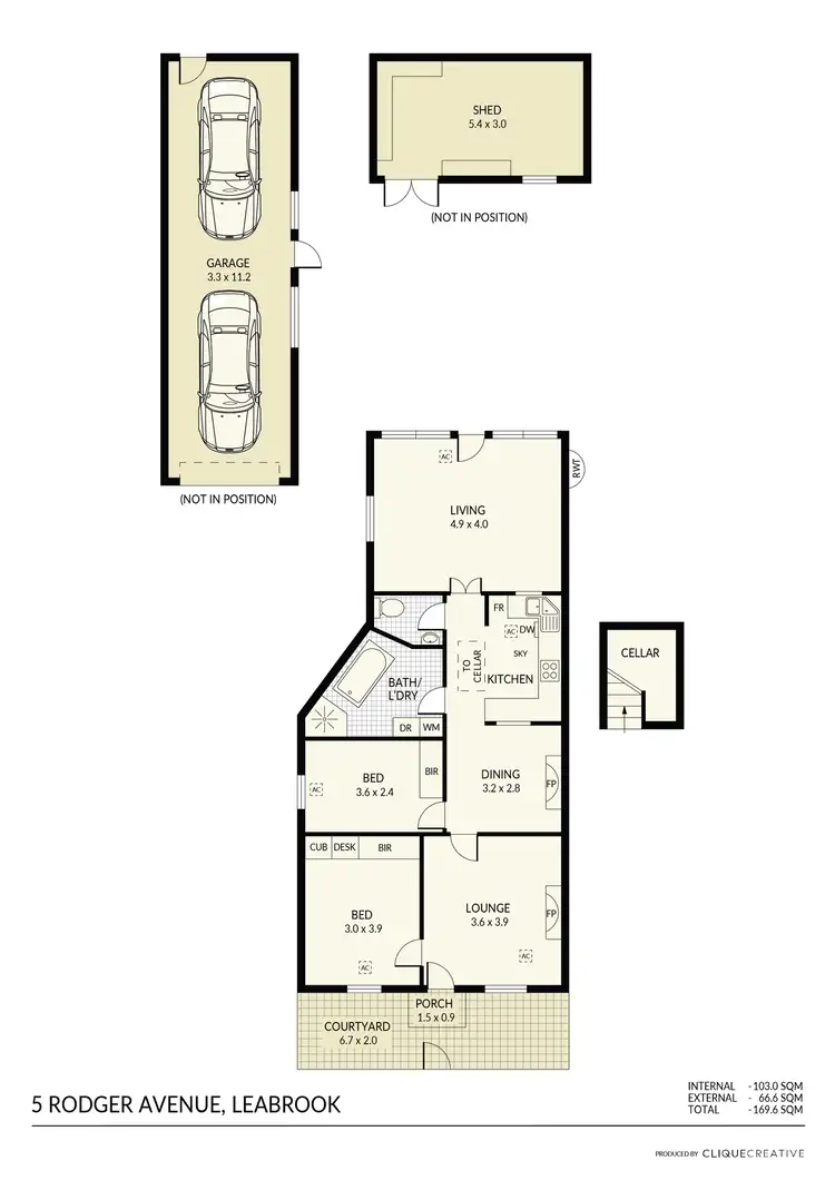 Floorplan of Homely house listing, 5 Rodger Avenue, Leabrook SA 5068