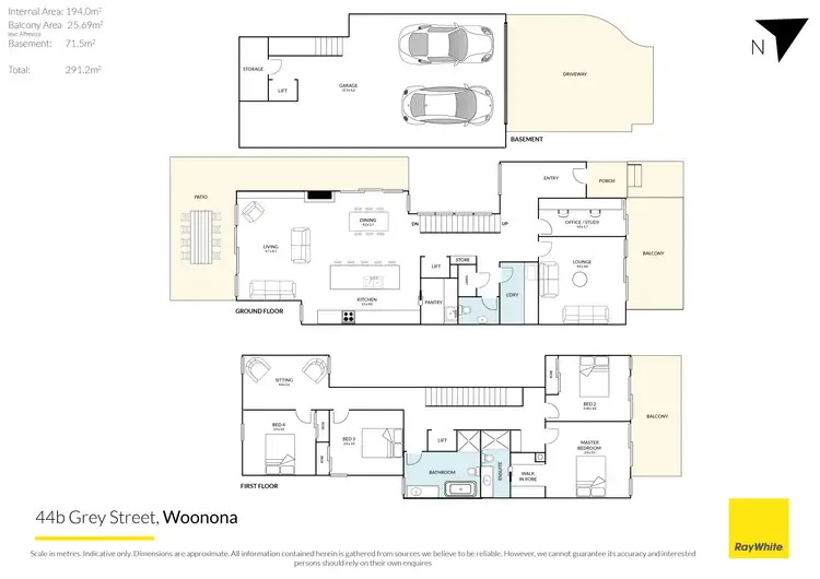 Floorplan of Homely house listing, 44B Gray Street, Woonona NSW 2517