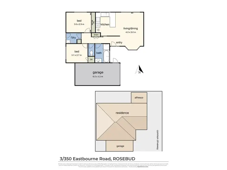 Floorplan of Homely unit listing, 3/350 Eastbourne Road, Rosebud VIC 3939