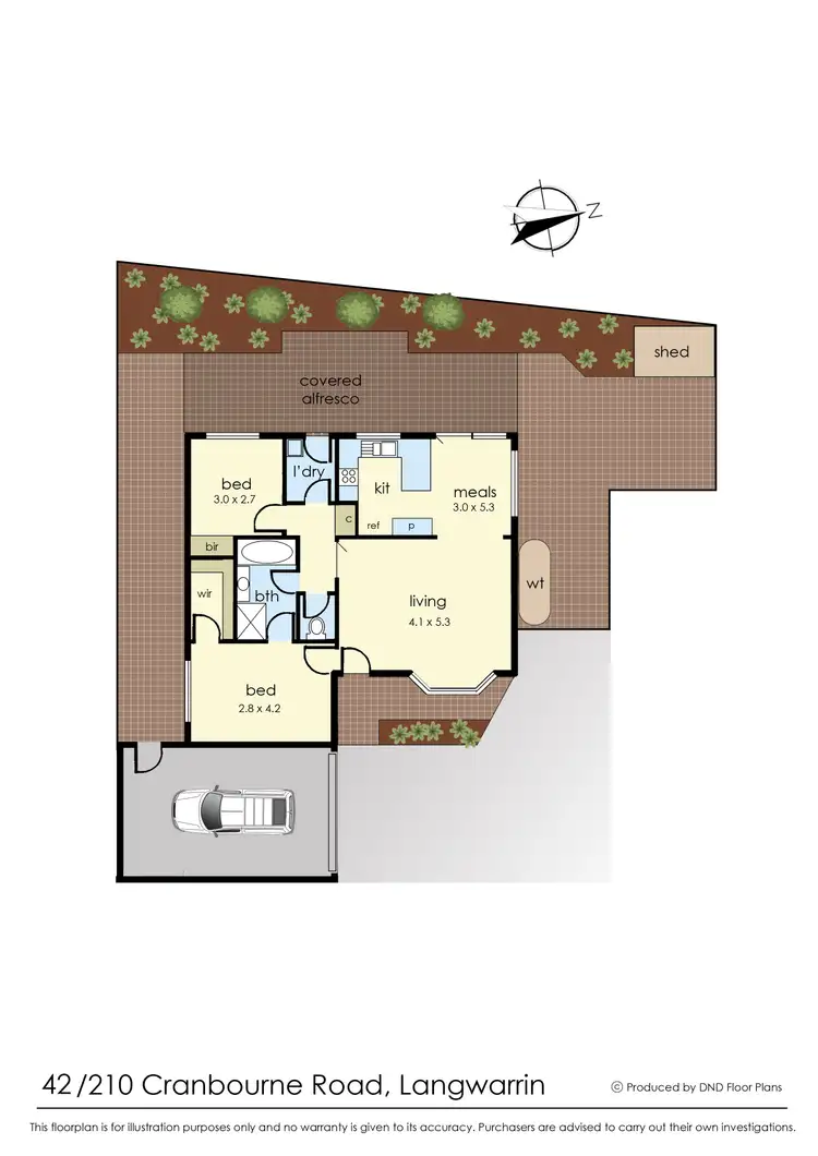 Floorplan of Homely unit listing, 42/210 Cranbourne-Frankston Road, Langwarrin VIC 3910