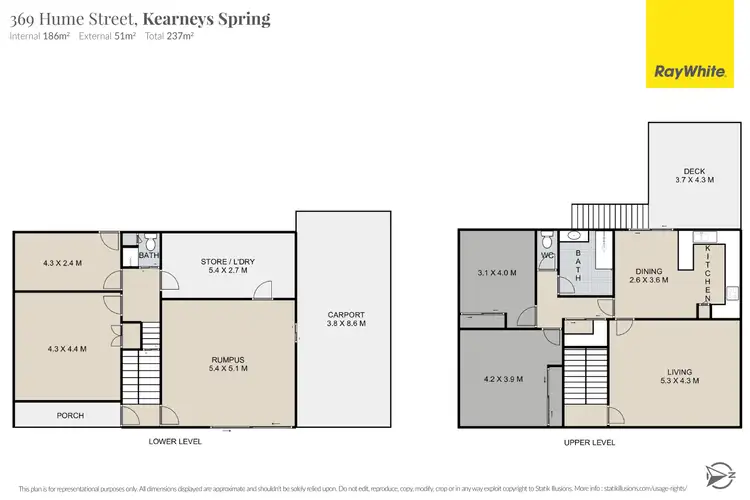Floorplan of Homely house listing, 369 Hume Street, Kearneys Spring QLD 4350