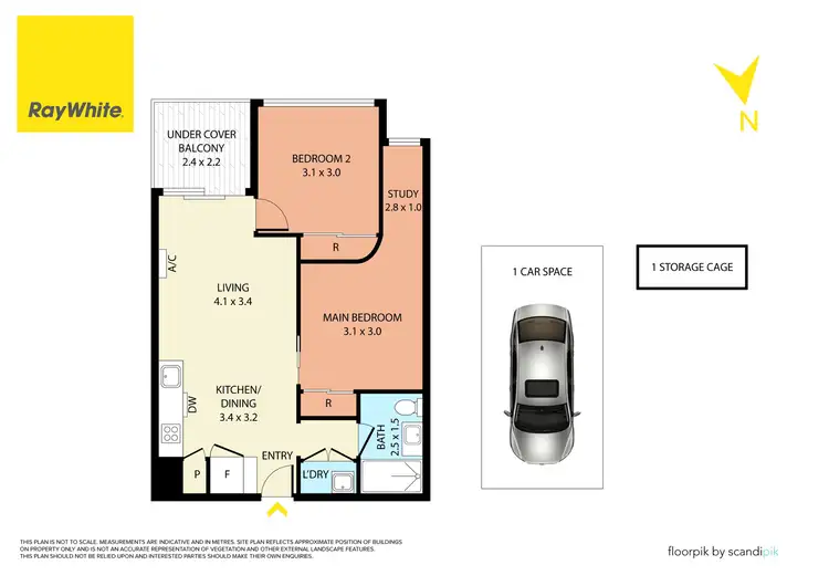 Floorplan of Homely apartment listing, 534/23 Blackwood Street, North Melbourne VIC 3051
