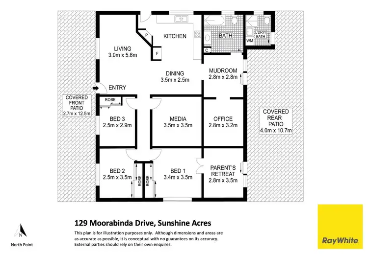 Floorplan of Homely rural property listing, 129 Moorabinda Drive, Sunshine Acres QLD 4655