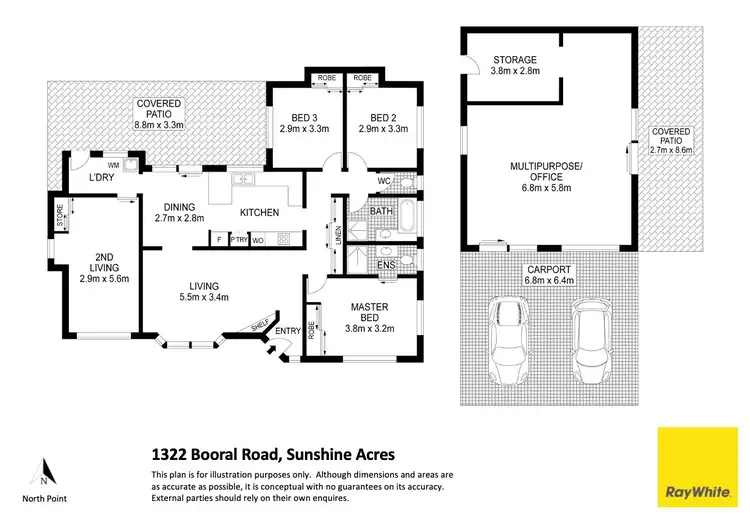 Floorplan of Homely house listing, 1322 Booral Road, Sunshine Acres QLD 4655