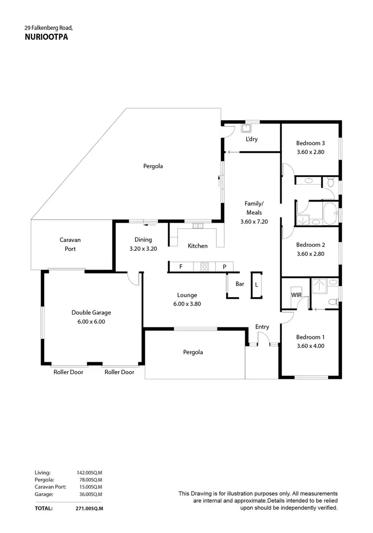 Floorplan of Homely house listing, 29 Falkenberg Road, Nuriootpa SA 5355