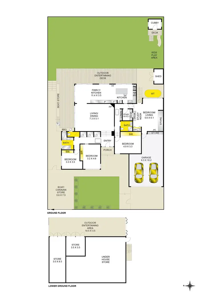Floorplan of Homely house listing, 47 Montpellier Drive, Highton VIC 3216