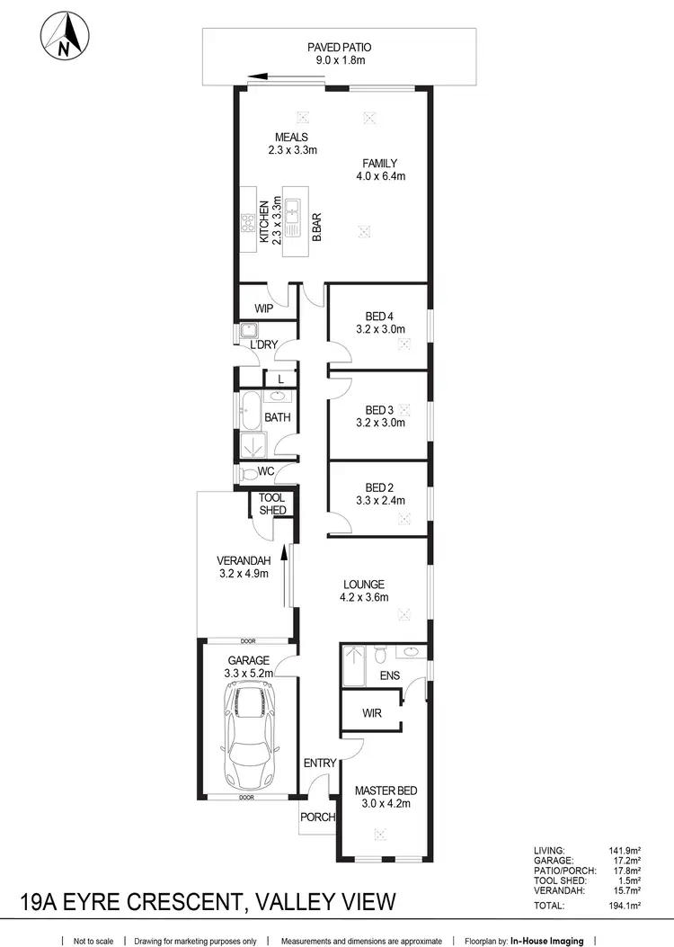 Floorplan of Homely house listing, 19a Eyre Crescent, Valley View SA 5093