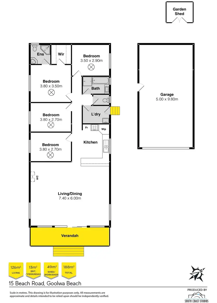 Floorplan of Homely house listing, 15 Beach Road, Goolwa Beach SA 5214