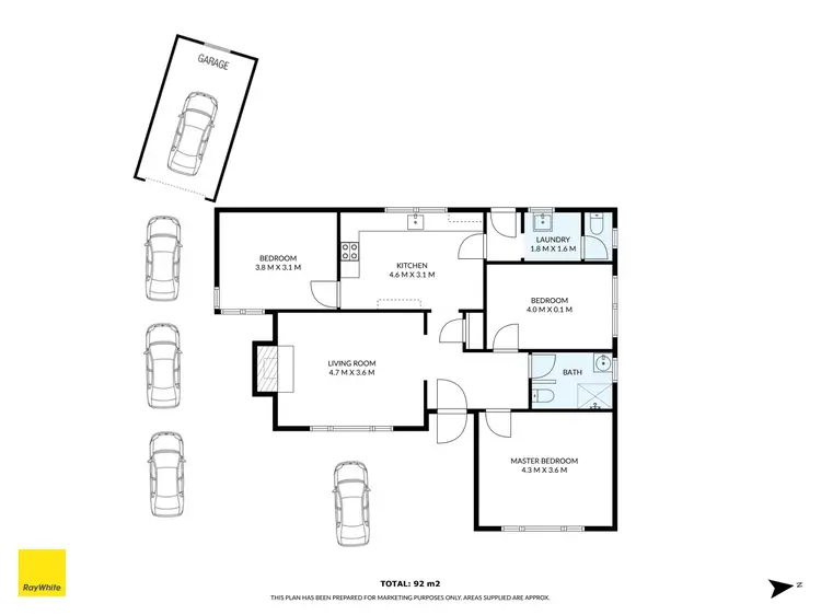 Floorplan of Homely house listing, 13 Borrie Street, Reservoir VIC 3073