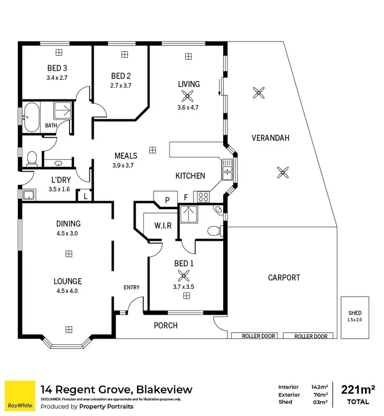Floorplan of Homely house listing, 14 Regent Grove, Blakeview SA 5114