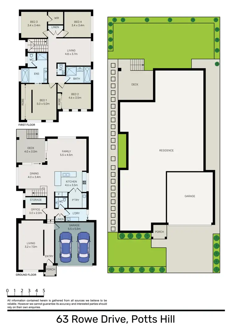 Floorplan of Homely house listing, 63 Rowe Drive, Potts Hill NSW 2143