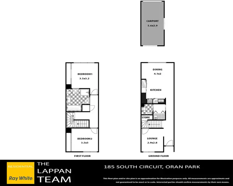Floorplan of Homely house listing, 185 SOUTH Circuit, Oran Park NSW 2570