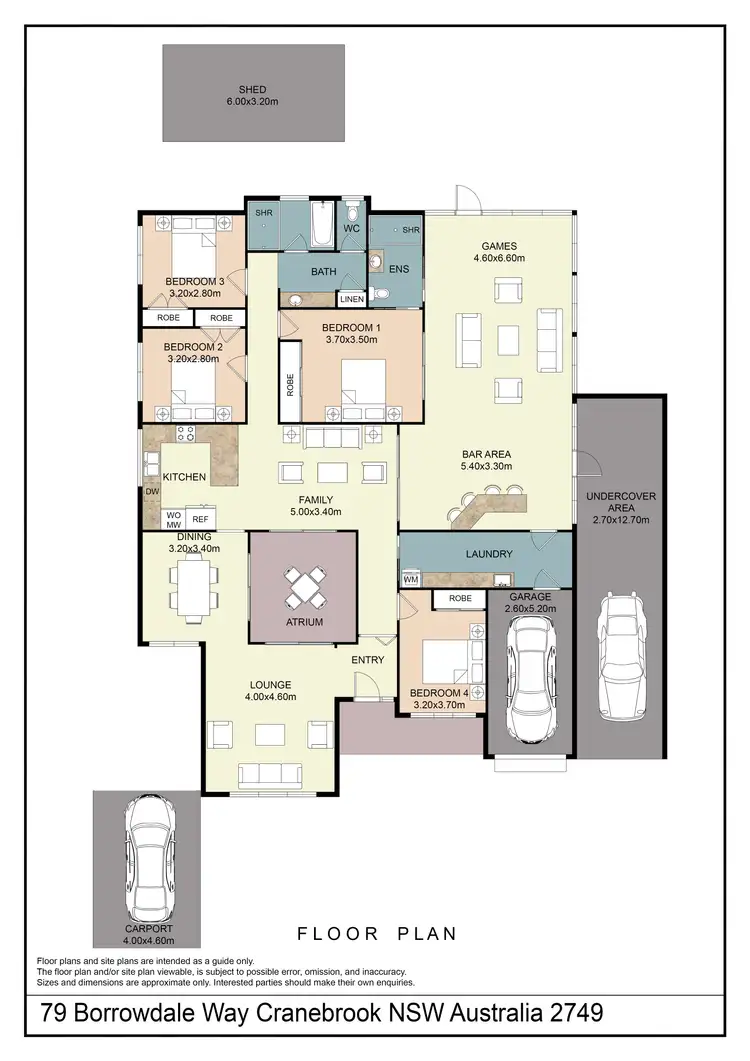 Floorplan of Homely house listing, 79 Borrowdale Way, Cranebrook NSW 2749