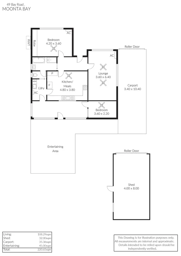 Floorplan of Homely house listing, 49 Bay Road, Moonta Bay SA 5558