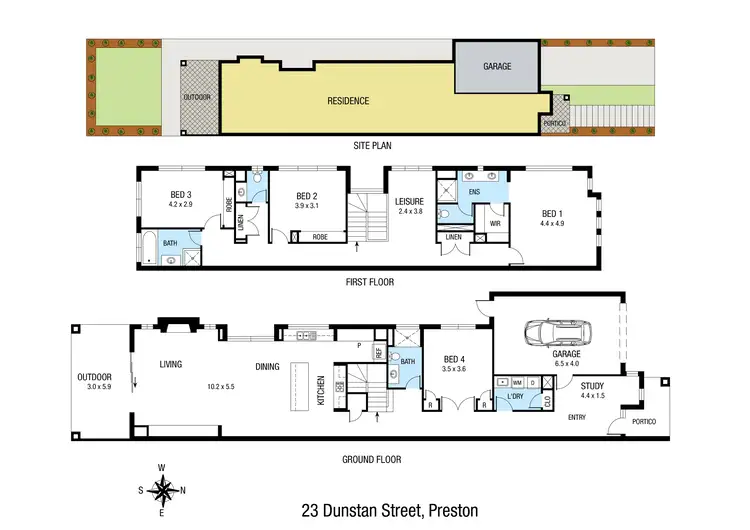 Floorplan of Homely house listing, 23 Dunstan Street, Preston VIC 3072