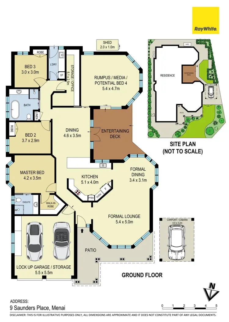 Floorplan of Homely house listing, 9 Saunders Place, Menai NSW 2234