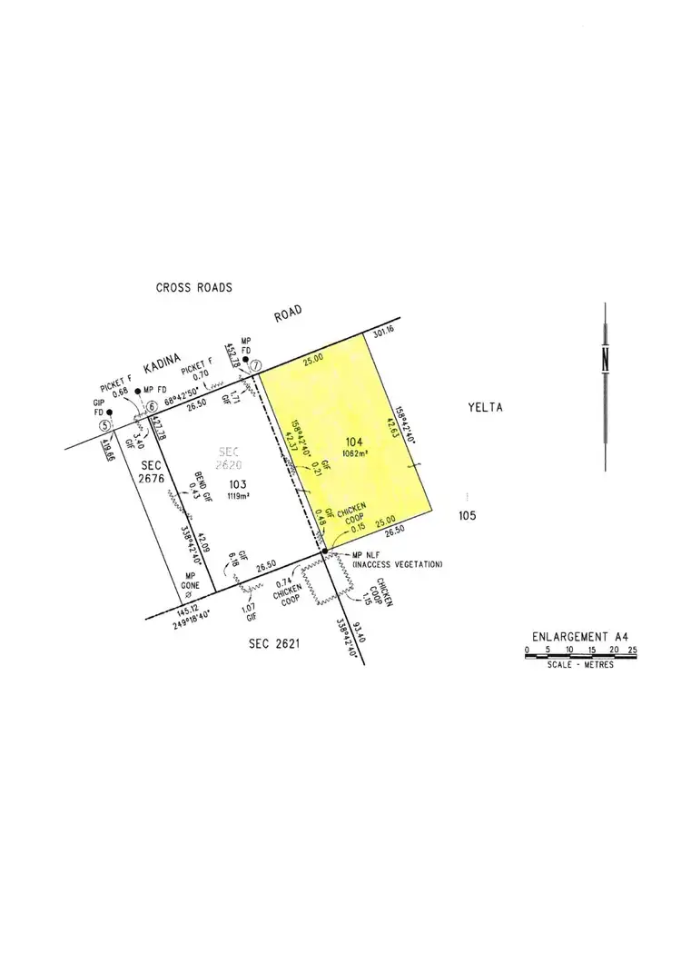 Floorplan of Homely land listing, LOT 104, 90 Kadina Road, Moonta SA 5558