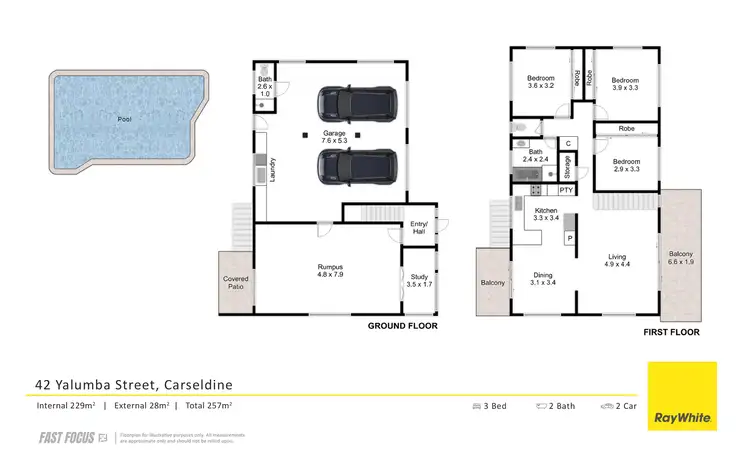 Floorplan of Homely house listing, 42 Yalumba Street, Carseldine QLD 4034