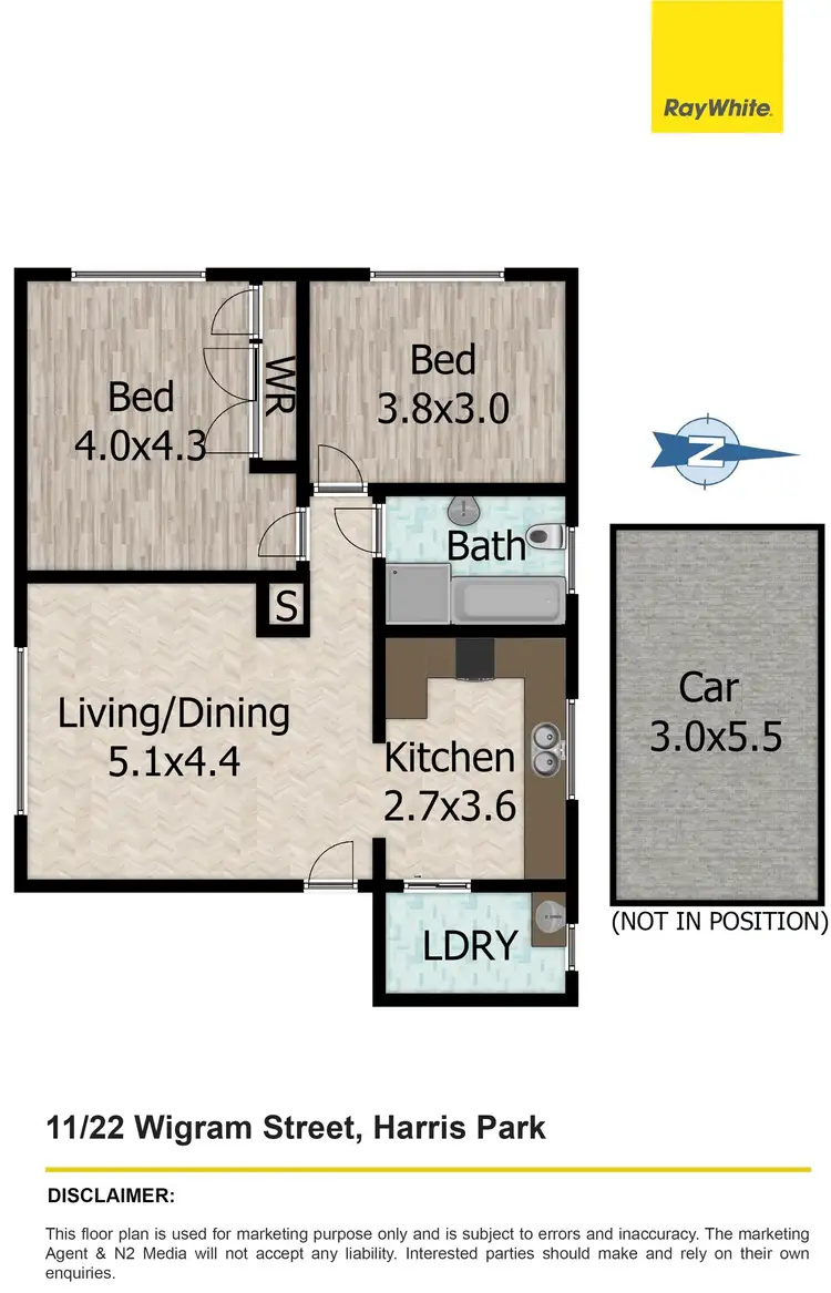 Floorplan of Homely unit listing, 11/22 Wigram Street, Harris Park NSW 2150
