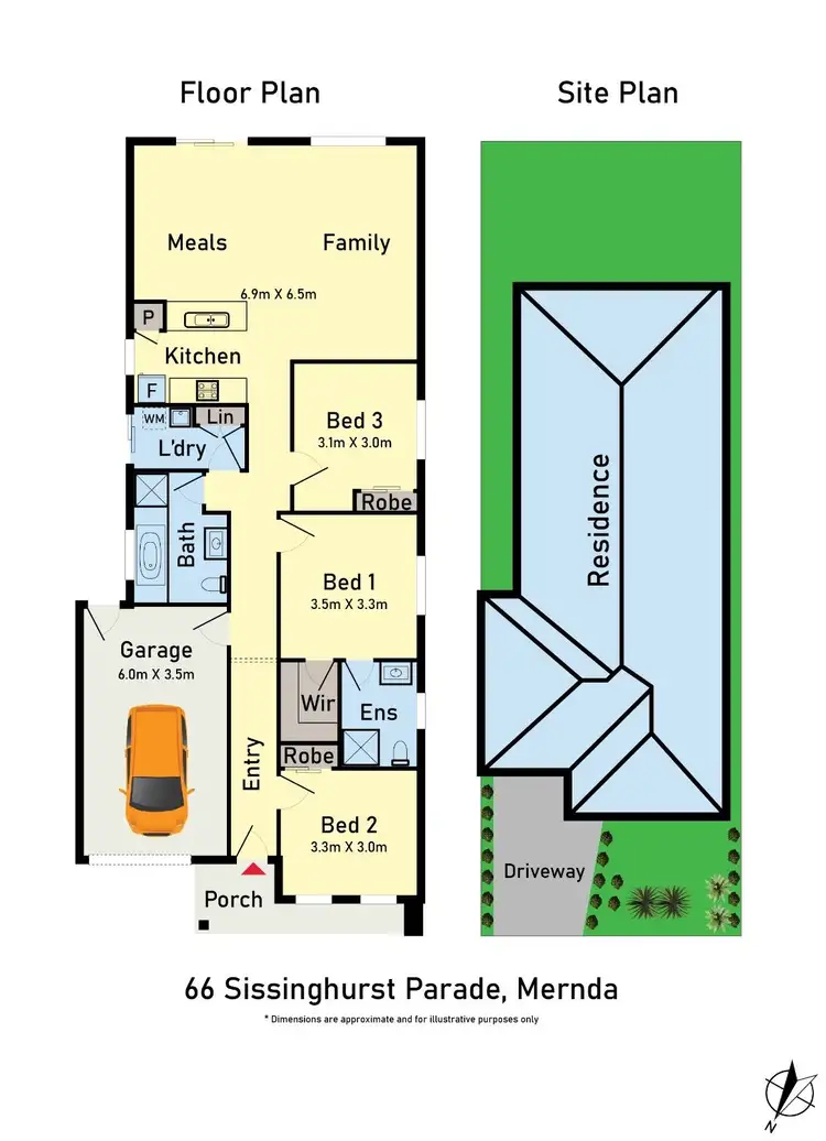 Floorplan of Homely house listing, 66 Sissinghurst Parade, Mernda VIC 3754