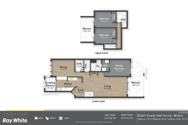 Floorplan of Homely villa listing, E34/1 Great Hall Drive, Miami QLD 4220