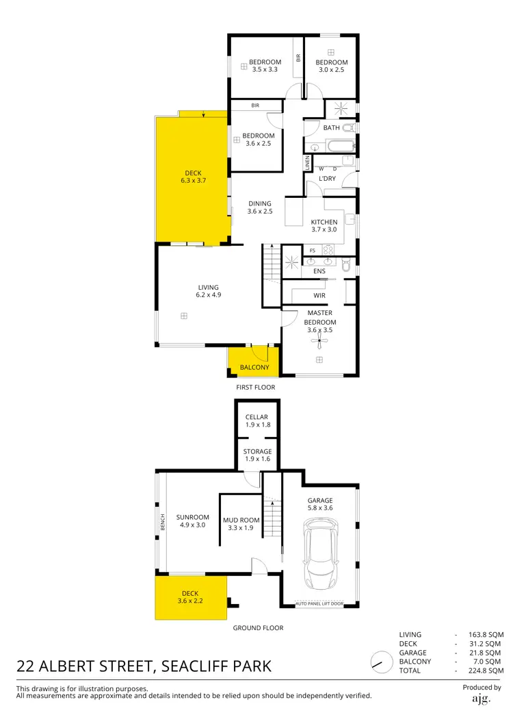 Floorplan of Homely house listing, 22 Albert Street, Seacliff Park SA 5049