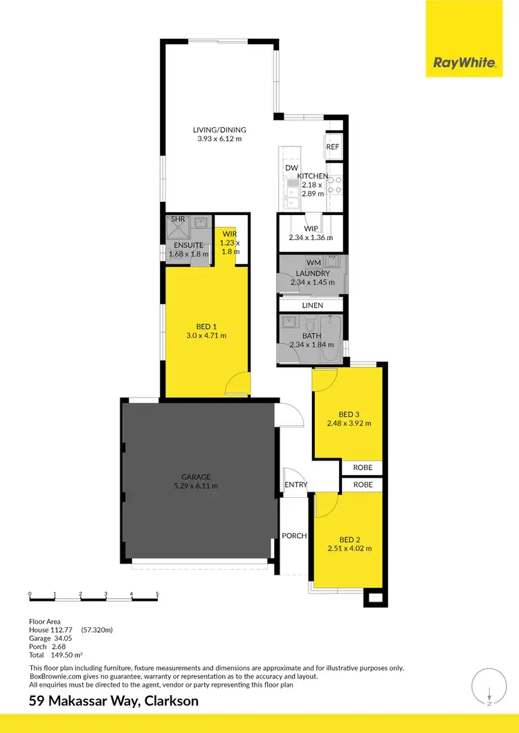 Floorplan of Homely house listing, 59 Makassar Way, Clarkson WA 6030