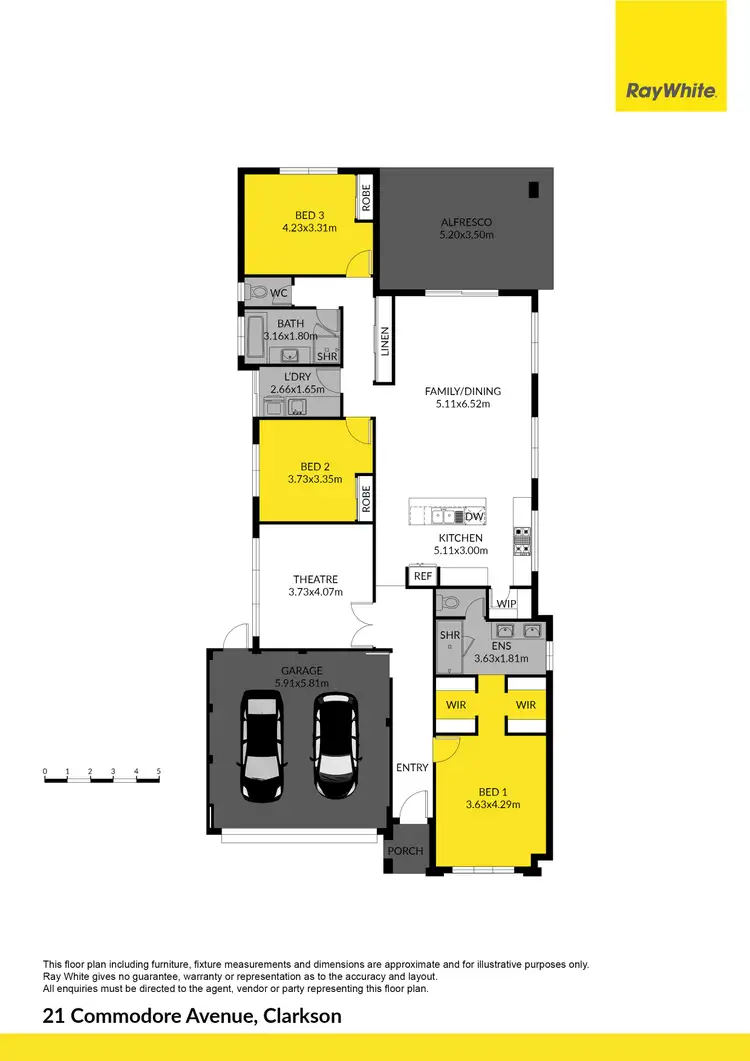 Floorplan of Homely house listing, 21 Commodore Avenue, Clarkson WA 6030