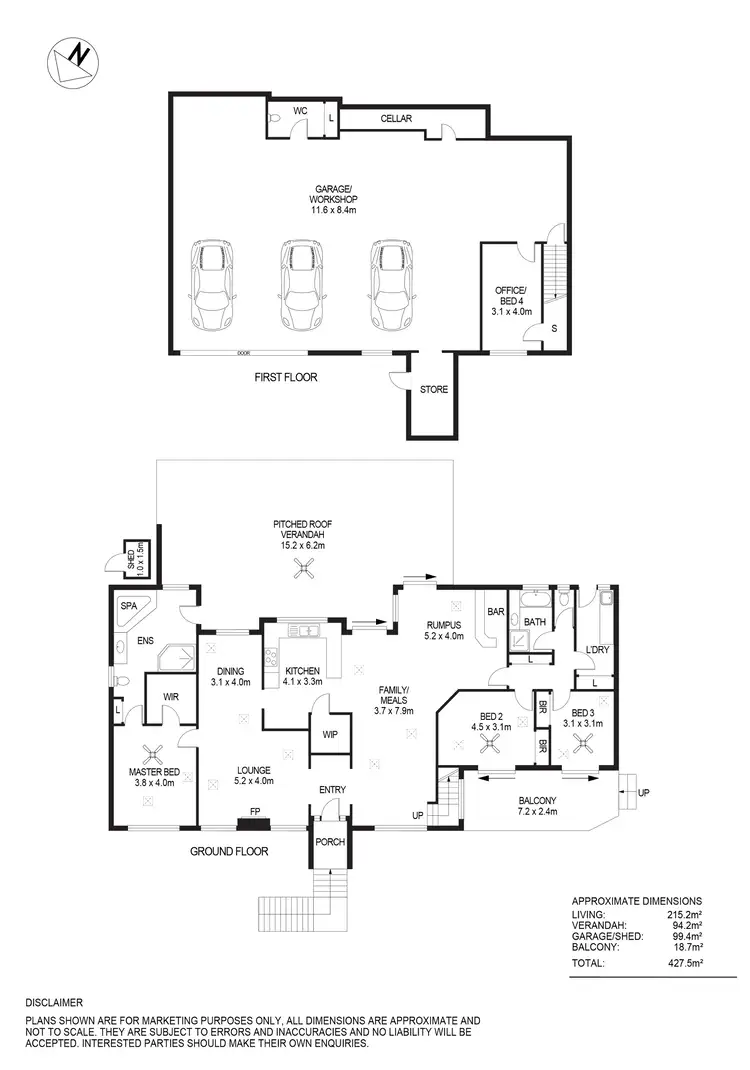 Floorplan of Homely house listing, 5 Blamey Court, Highbury SA 5089