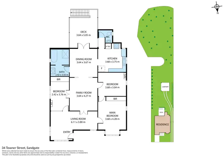 Floorplan of Homely house listing, 34 Towner Street, Sandgate QLD 4017
