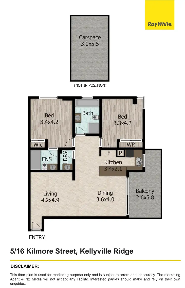 Floorplan of Homely apartment listing, 5/16 Kilmore Street, Kellyville Ridge NSW 2155