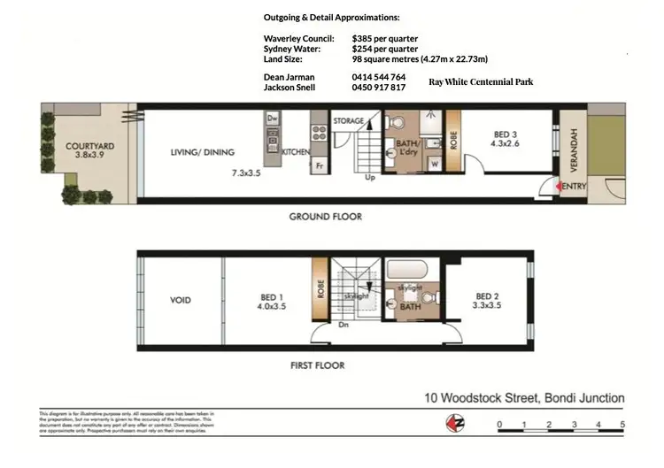 Floorplan of Homely house listing, 10 Woodstock Street, Bondi Junction NSW 2022