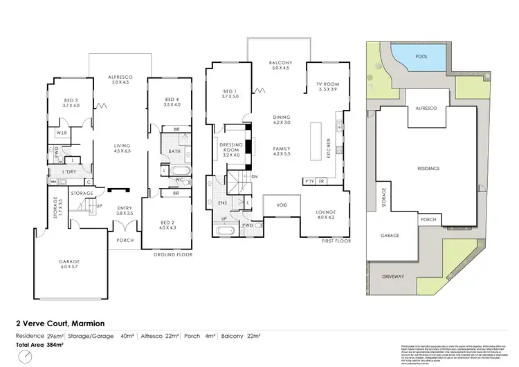 Floorplan of Homely house listing, 2 Verve Court, Marmion WA 6020