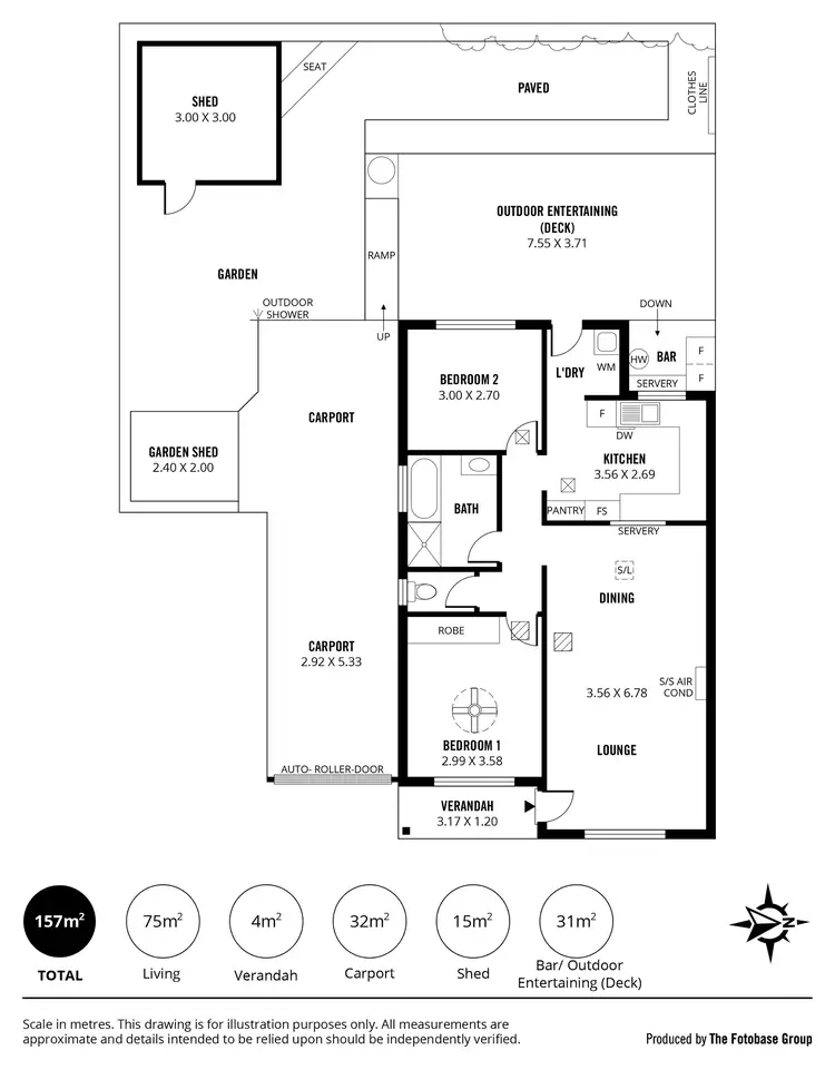 Floorplan of Homely unit listing, 3/31 Epstein Drive, Morphett Vale SA 5162