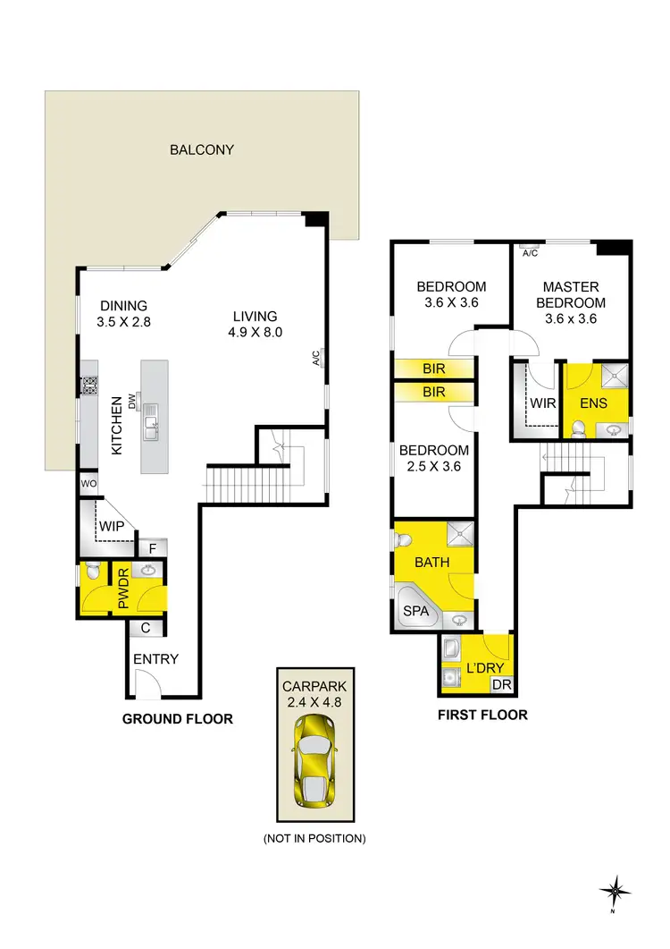 Floorplan of Homely apartment listing, 8/16 Union Street, Geelong VIC 3220
