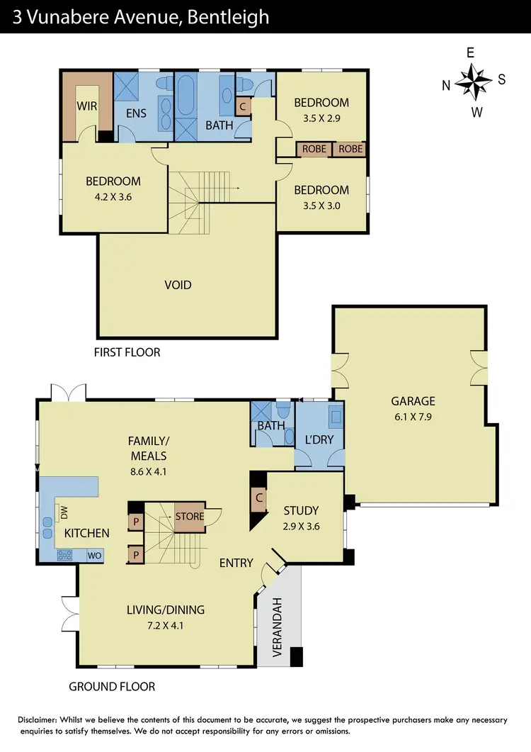 Floorplan of Homely house listing, 3 Vunabere Avenue, Bentleigh VIC 3204