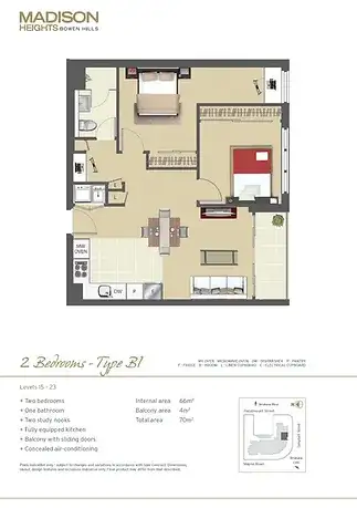 Floorplan of Homely apartment listing, 1903/35 Campbell Street, Bowen Hills QLD 4006