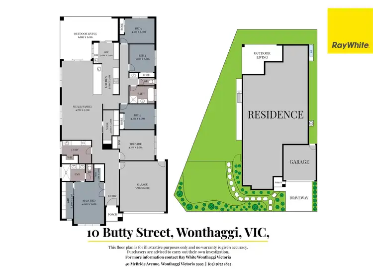 Floorplan of Homely house listing, 10 Butty Street, Wonthaggi VIC 3995