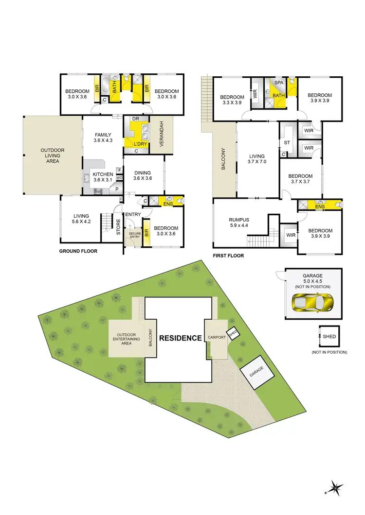 Floorplan of Homely house listing, 5 Charles Court, St Leonards VIC 3223