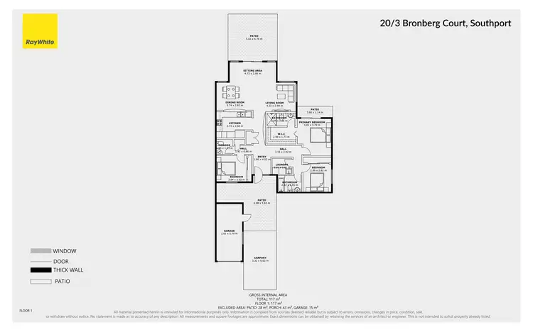 Floorplan of Homely townhouse listing, 20/3 Bronberg Court, Southport QLD 4215