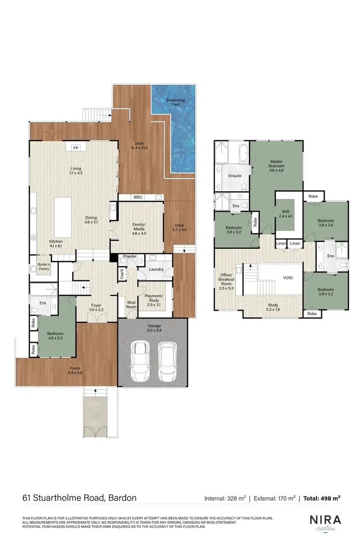 Floorplan of Homely house listing, 61 Stuartholme Road, Bardon QLD 4065